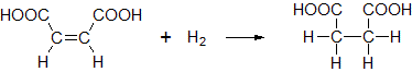 マレイン酸への水素付加