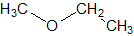 エチルメチルエーテルの構造式
